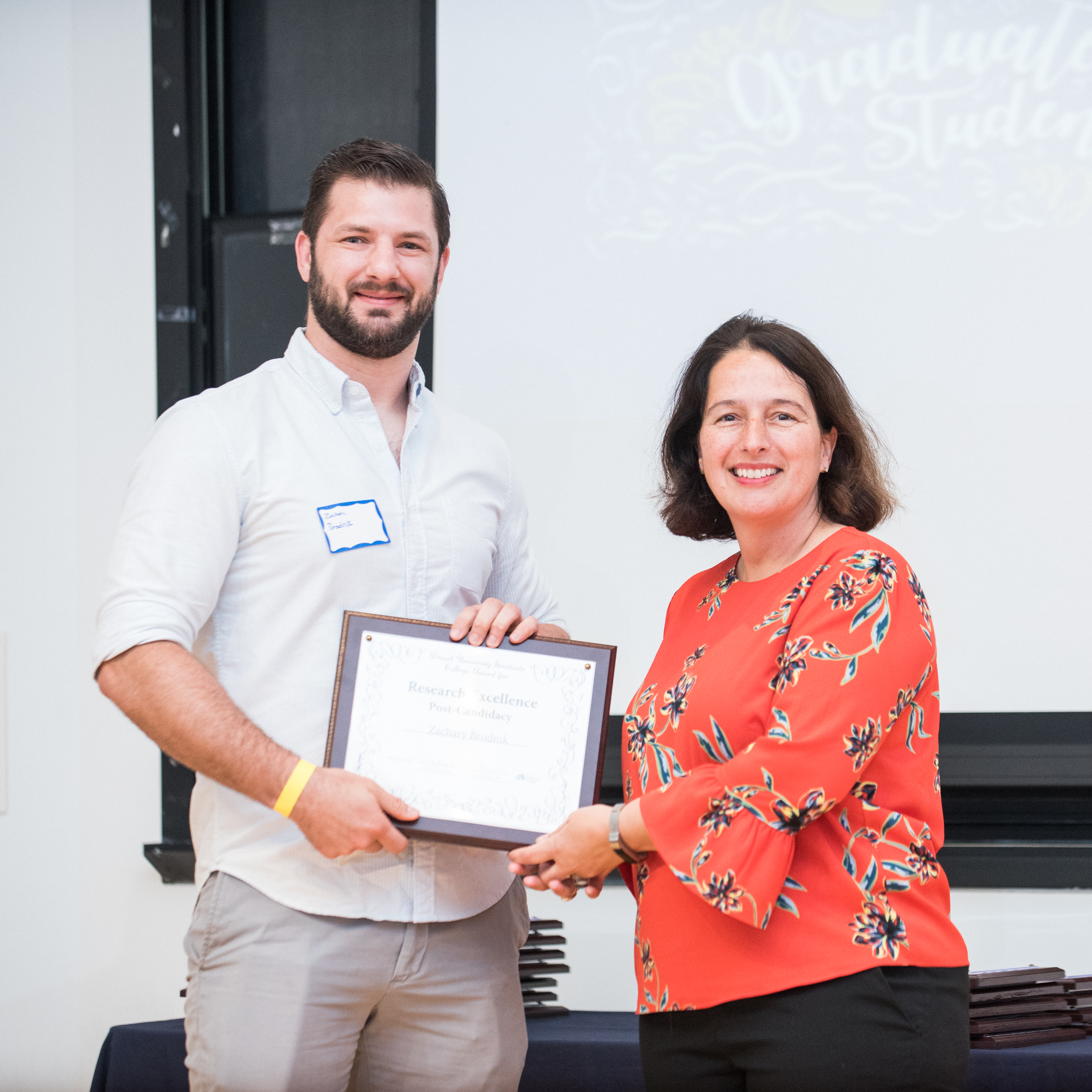 Research Excellence Post-Candidacy Award 2018 Zachary Brodnik